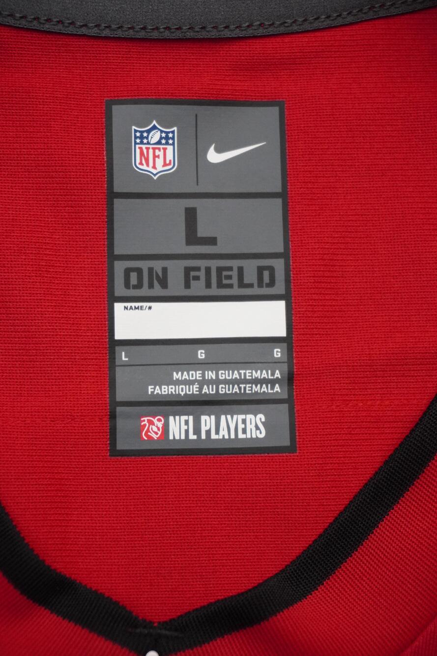 Tampa Bay Buccaneers Jersey Mens Large Red NFL Tom Brady 12 Nike On Field